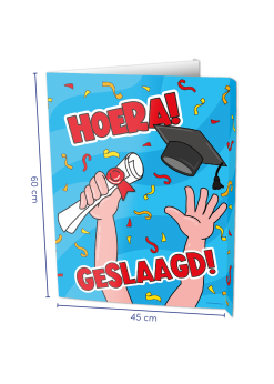 Raam Bord Geslaagd | Feestkleding Breda