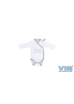 Romper Mama's Knuffel Wit Grijs | Feestkleding Breda