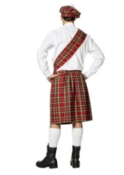 Feestkleding Breda Schotse Set Rood -Oktoberfest Winkel feestkleding breda schotse set rood 2