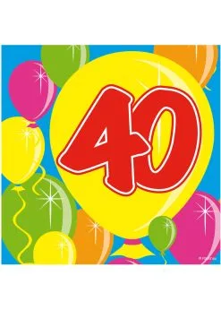 Servetten 40 Jaar | Feestkleding Breda