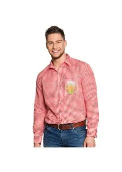 Shirt Oktoberfest Rood/Wit | Feestkleding Breda