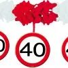 Slinger Verkeersbord Met Onderhangers 40 Jaar | Feestkleding Breda