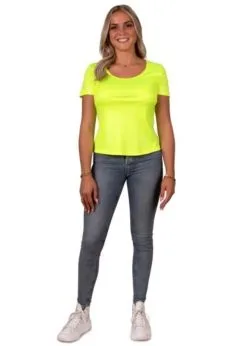 T-Shirt Dames Neon Geel| Feestkleding Breda -Oktoberfest Winkel feestkleding breda t shirt dames neon geel 3