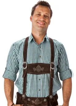 Tiroler Blouse Groen/wit | Feestkleding Breda.