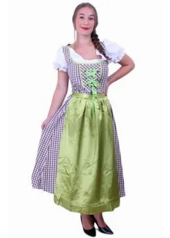 Tiroler Jurk Lang Bruin | Feestkleding Breda