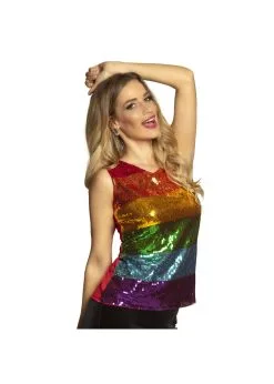 Top Pailletten Regenboog | Feestkleding Breda