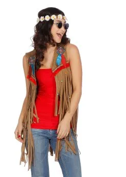 Vestje Indiaan / Hippie | Feestkleding Breda -Oktoberfest Winkel feestkleding breda vestje indiaan hippie 3