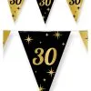 Feestkleding Breda Vlaggenlijn 30 Jaar Zwart/goud 10m