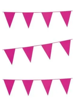 Vlaggenlijn Roze 10 Meter | Feestkleding Breda